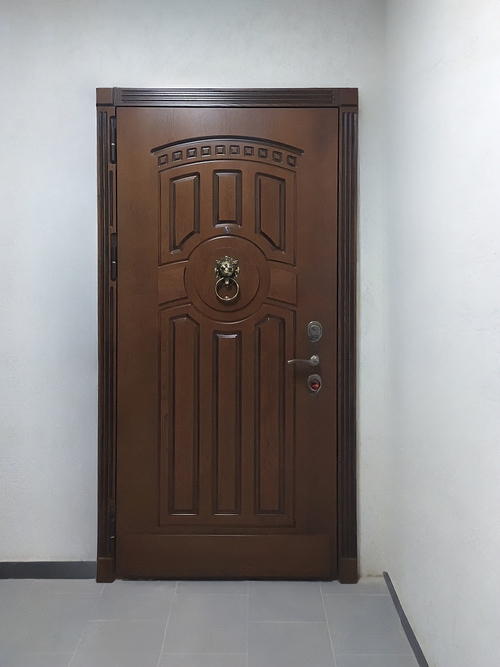 Входная дверь с кнокером Входная дверь с кнокером