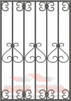 Кованая решетка на окно КР 2 Кованая решетка на окно КР 2