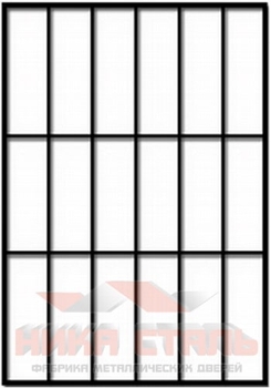 Сварная решетка на окно СР 1 Сварная решетка на окно СР 1